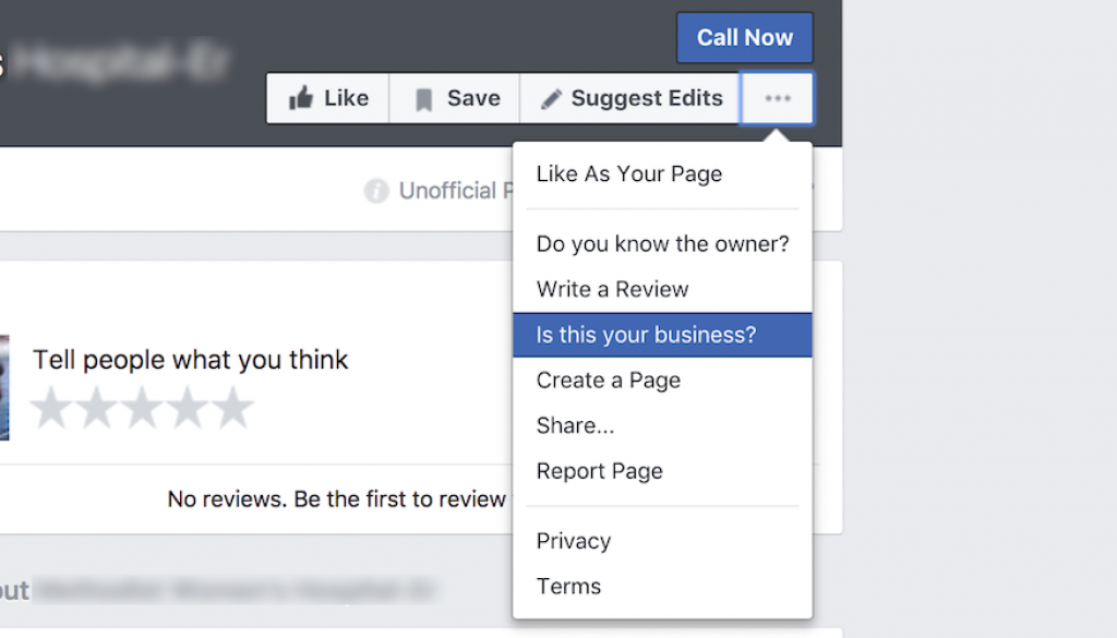 facebook unofficial page social media